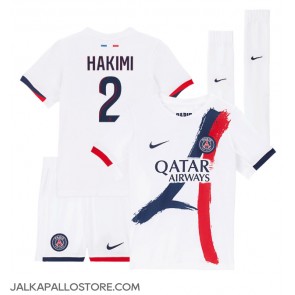 Paris Saint-Germain Achraf Hakimi #2 Vieraspaita Lapsille 2024-25 Lyhythihainen (+ shortsit)